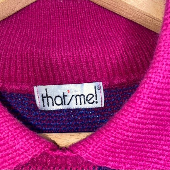 VINTAGE THAT’S ME! PULLOVER COLLARED SWEATER & SKIRT COORDINATED  STRETCHY SET - Picture 3 of 8